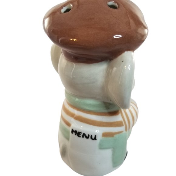 Vintage Porcelain Parmesan Cheese Shaker Luigi the Mouse Waiter - Picture 3 of 9